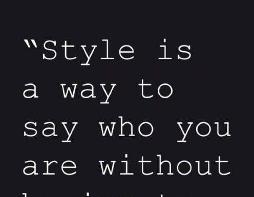 Fashion Quotes : Style / Style is a way to say who you are without having to speak. -Rachel Zoe…