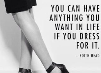 Fashion Quotes : “You can have anything you want in life if you dress for it” #EdithHead #MoodQuo…
