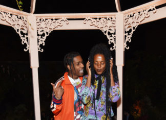 Gucci : DJ Juliana Huxtable in a Gucci Bengal printed dress with A$AP…