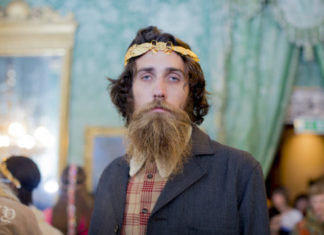 Gucci : Melbourne-based musician Arun Roberts from Dirt Hand in a wool…