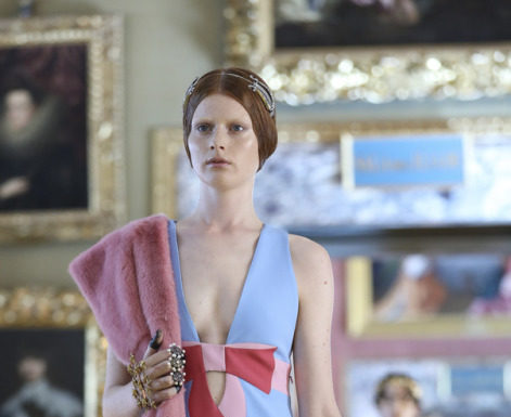Gucci : On the Gucci Cruise 18 runway at the Palatine Gallery, a cady…