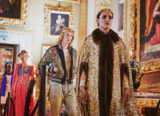 Gucci : Walking the finale for the Gucci Cruise 18 fashion show in the…