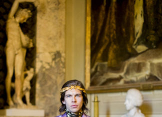 Gucci : Worn by musician James Righton from Shock Machine, a gold…