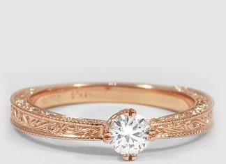 Luxury Jewelry 2017/2018 : 14K Rose Gold True Heart Ring