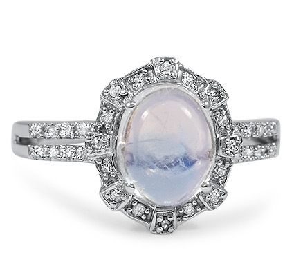 Luxury Jewelry 2017/2018 : 14K White Gold The Raina Ring