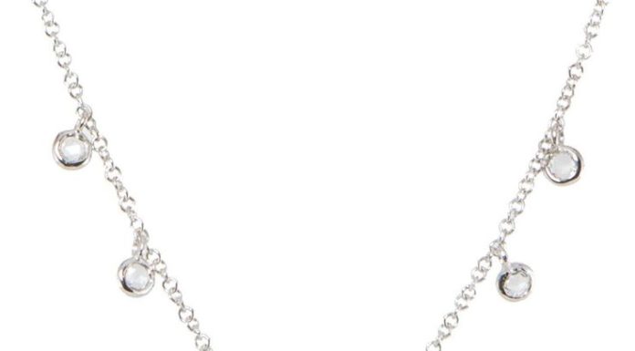 Luxury Jewelry 2017/2018 : 14kt gold and diamond teardrop labradorite drip necklace – Luna Skye…