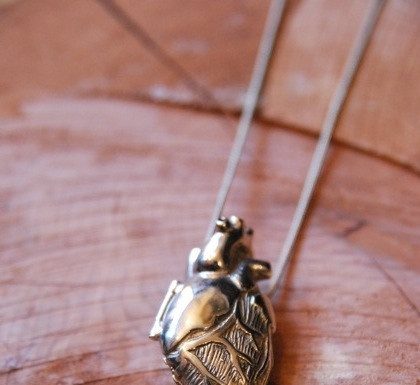 Luxury Jewelry 2017/2018 : Anatomical Heart Locket. Perfect for us science and medicine geeks :)…