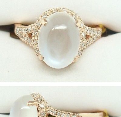 Luxury Jewelry 2017/2018 : antique moonstone ring | Gems Gallery
