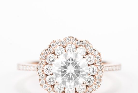 Luxury Jewelry 2017/2018 : CERTIFIÉ incolore pour toujours un rond brillant par SundariGems…