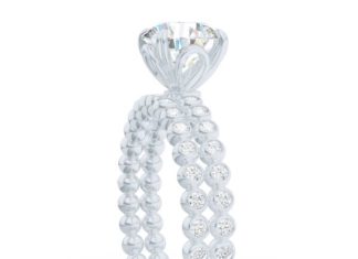 Luxury Jewelry 2017/2018 : Classic Four-Prong Round Solitaire Engagement Ring Crafted in White Gold or Plat…