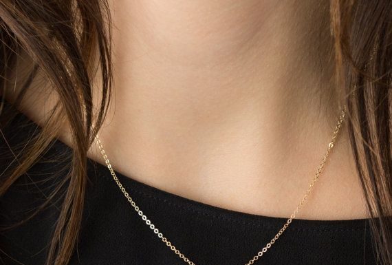 Luxury Jewelry 2017/2018 : Dainty Opal Necklace, GENUINE real Opal on 14k Gold Fill, Sterling Silver or Rose Gold / Layered and Long LN630
