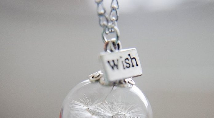 Luxury Jewelry 2017/2018 : Dandelion Necklace Make A Wish Glass Bead Orb Bronze Necklace Botanical Globe Be…