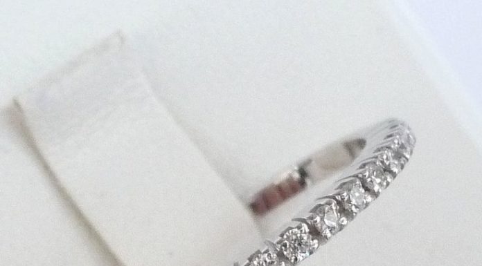 Luxury Jewelry 2017/2018 : Eternity band diamond ring engagement ring wedding ring white gold 1.8mm wide. $…