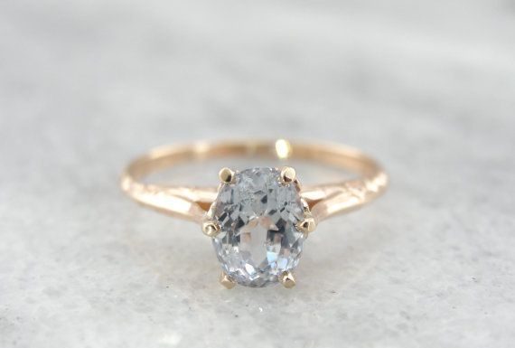 Luxury Jewelry 2017/2018 : Fine Pale Lavender Sapphire #Ring in Rose Gold….