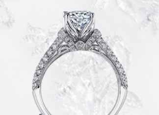 Luxury Jewelry 2017/2018 : Illuminate and Showcase Your Shining Diamond! Blooming petal shaped prongs beaut…