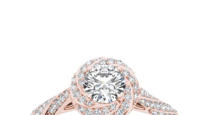 Luxury Jewelry 2017/2018 : <li>White diamond engagement ring</li> <li>14k rose gold jewel…