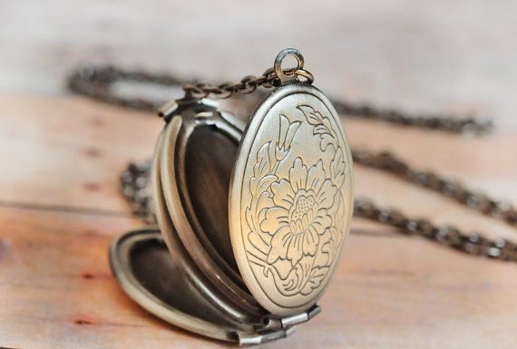 Luxury Jewelry 2017/2018 : Locket US SHIPS TOMORROW Silver Locket Jewelry Gift Antique Locket Graduation Gi…