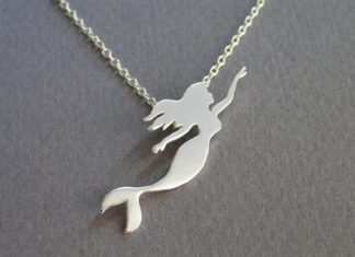 Luxury Jewelry 2017/2018 : Mermaid Jewelry Mermaid Necklace Pendant by DaliaShamirJewelry