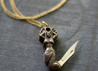 Luxury Jewelry 2017/2018 : Mermaid Pocket Knife Necklace