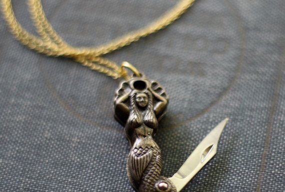 Luxury Jewelry 2017/2018 : Mermaid Pocket Knife Necklace