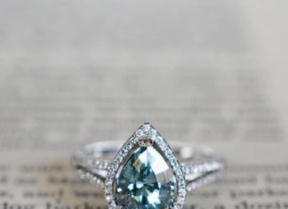 Luxury Jewelry 2017/2018 : Montana Sapphire in 18k white gold & diamond setting J ALBRECHT DESIGNS…