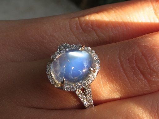 Luxury Jewelry 2017/2018 : Moonstone and Diamond Ring – Image by star sparkle…