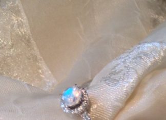 Luxury Jewelry 2017/2018 : My favorite! Solitaire Engagement Ring Rainbow Moonstone by NorthCoastCottage, $…