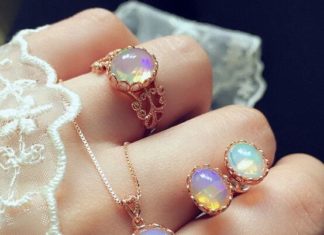 Luxury Jewelry 2017/2018 : Natural sterling silver vintage court opal sets