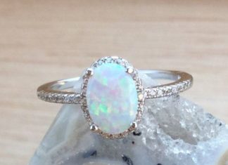 Luxury Jewelry 2017/2018 : Opal Ring Sterling Silver Size 4 5 6 7 8 9 10 11 par AlphaVariable…