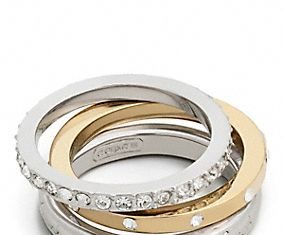 Luxury Jewelry 2017/2018 : PAVE MIXED METAL RING SET…