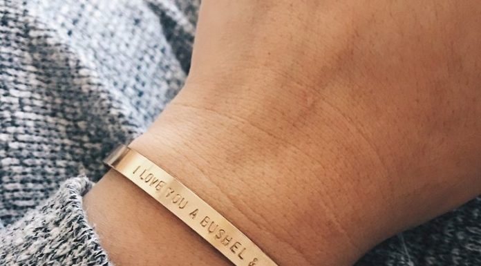Luxury Jewelry 2017/2018 : Personalized Cuff Bracelet by Barberry + Lace | www.barberryandla……
