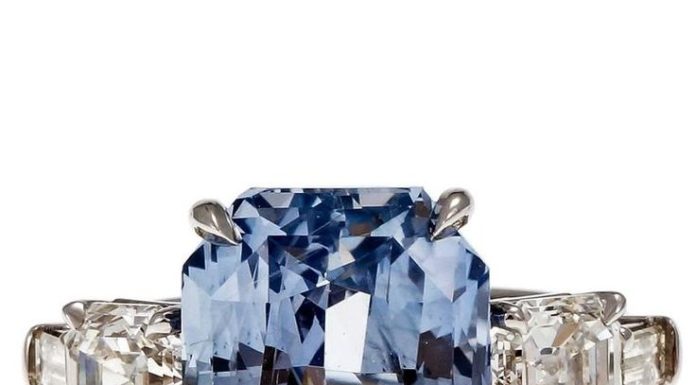Luxury Jewelry 2017/2018 : Peter Suchy Light Blue Sapphire Diamond Platinum Engagement Ring | From a unique…