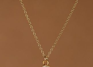 Luxury Jewelry 2017/2018 : Pierre de lune Collier – or Pierre de lune – Pierre de naissance juin – petit Pi…