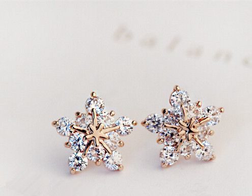 Luxury Jewelry 2017/2018 : Rhodium Plated Twinkling Star Earri..