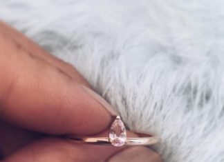 Luxury Jewelry 2017/2018 : Rose Gold & Morganite Love Ring