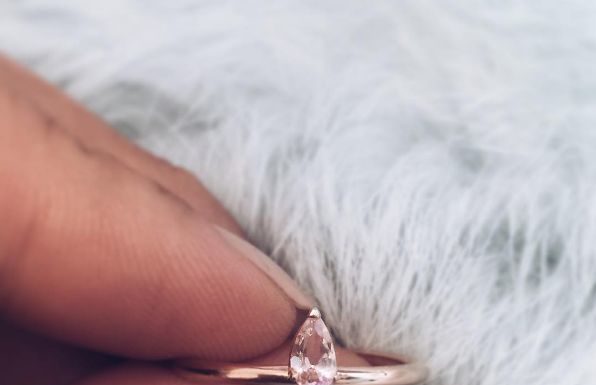 Luxury Jewelry 2017/2018 : Rose Gold & Morganite Love Ring
