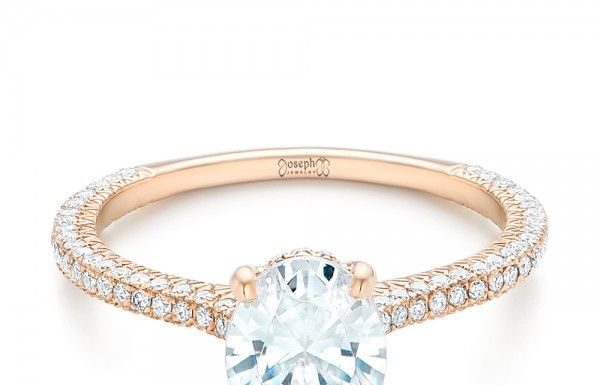 Luxury Jewelry 2017/2018 : Rose Gold Oval Diamond Engagement Ring #JosephJewelry | Bellevue | Seattle…