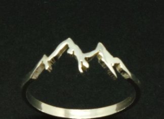 Luxury Jewelry 2017/2018 : Sterling Silver Mountain Range Ring Camping Gift by yhtanaff…