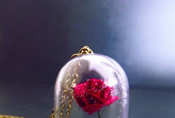 Luxury Jewelry 2017/2018 : 'Tale as old as time' Beauty and the beast inspired rose necklace…