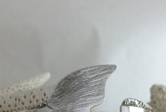 Luxury Jewelry 2017/2018 : TO PRE-ORDER Sterling Silver Mermaid Tail Spoon Cuff/Bangle Bracelet