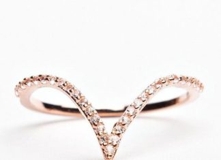 Luxury Jewelry 2017/2018 : V Ring – Rose Gold | Alex Mika Jewelry