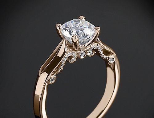 Luxury Jewelry 2017/2018 : Verragio 4 Prong Knife-Edge Solitaire Engagement Ring | 1903