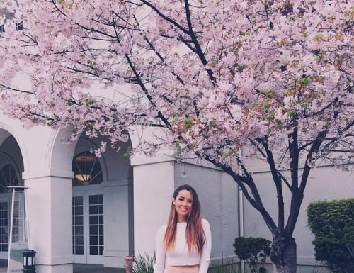 Street Style : Jessica Ricks wears a gorgeous pink suede pencil skirt with a…