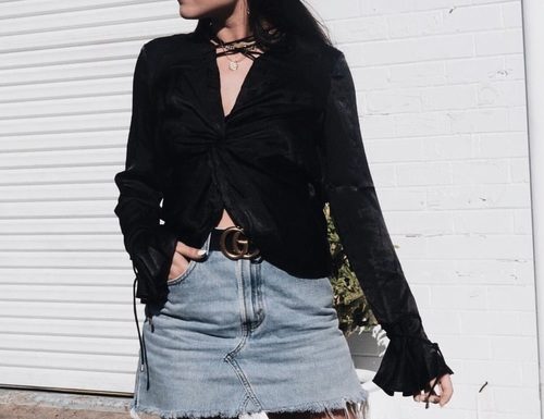 Street Style : streetstyleplatform:Denim Skirt