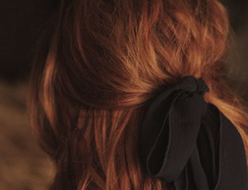 Trendy Hair Style : bow in hair…