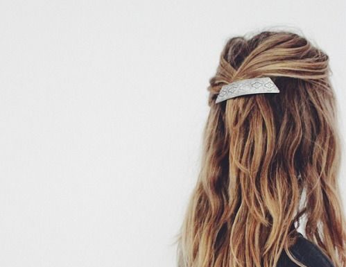 Trendy Hair Style : half up hair…
