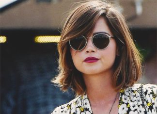 Trendy Hair Style : Jenna Coleman. Glastonbury Festival – 27 June 2015 ……