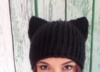 Trendy Hair Style : Knitted Black Cat Hat, Kitty Hat, Womens Gift, Gift For Her, Costume Hat, Cat Hat, Black Cat, Winter Hat, Black Cat Beanie, Womens Hat