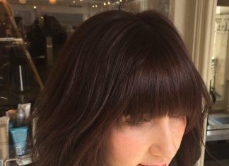 Trendy Hair Style : medium shag haircut with bangs…