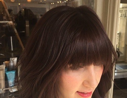 Trendy Hair Style : medium shag haircut with bangs…